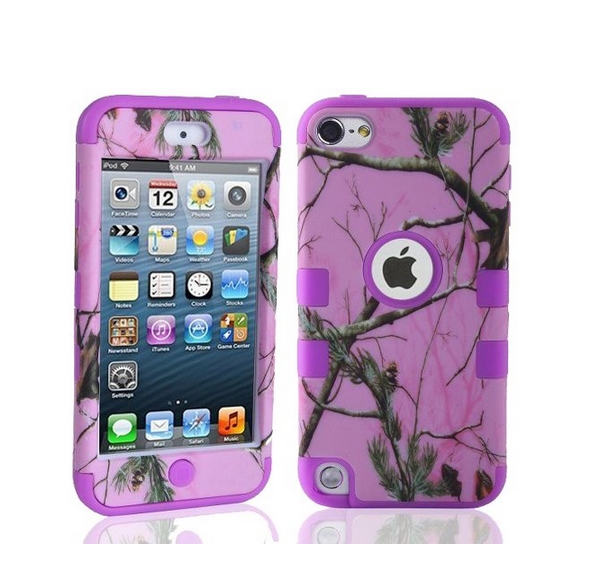 Defender Tough Armor Tree Camo Shockproof Dual Layer High Impact Camouflage Hunting purple